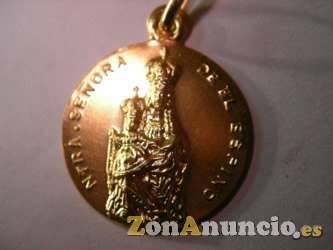 MEDALLAS VIRGEN AINHOA EN ORO Y EN PLATA.